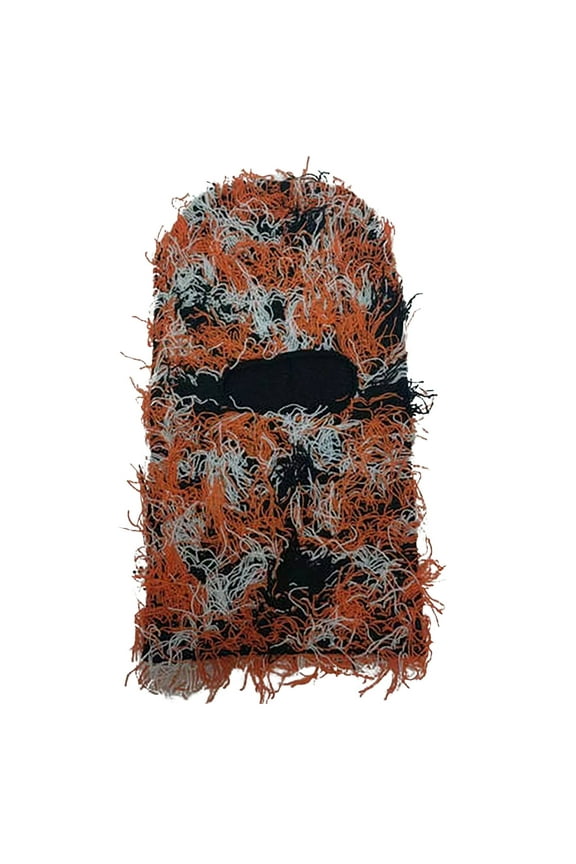 Awdenio Beanies Hats Distressed Ski Mask - Knitting Distressed Winter Windproof Full Face Mask For Men Women Free Size Hat