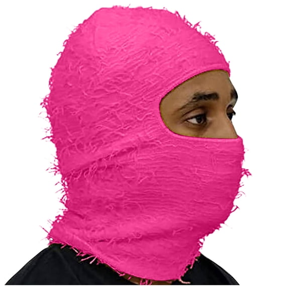 Awdenio Beanies Hats Distressed Ski Mask - Knitting Distressed Winter Windproof Full Face Mask For Men Women Free Size Hat