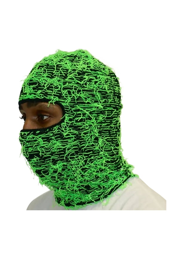 Awdenio Beanies Hats Distressed Ski Mask - Knitting Distressed Winter Windproof Full Face Mask For Men Women Free Size Hat