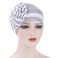 thumbnail image 1 of Awdenio Beanies Hats Women India Hat Patchwork Braid Muslim Ruffle Chemo Hat Beanie Wrap Cap, 1 of 2