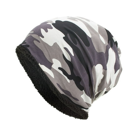 Awdenio Beanies Hats Women Men Warm Baggy Camouflage Crochet Winter Wool Ski Beanie Skull Caps Hat