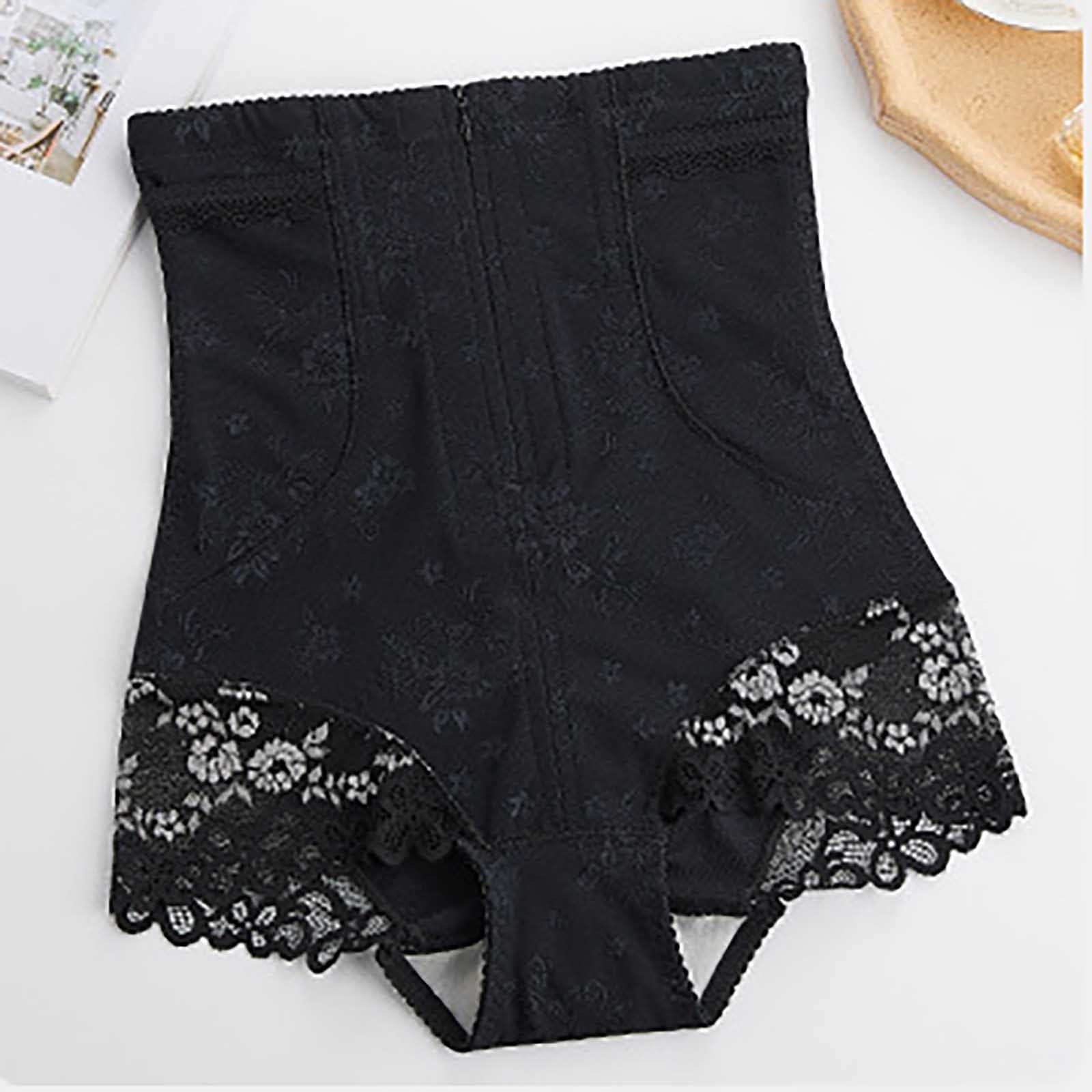 Women's High Waisted Shapewear Panties - Tummy Control Compression Girdle For Body Shaping, Black (X-Large)