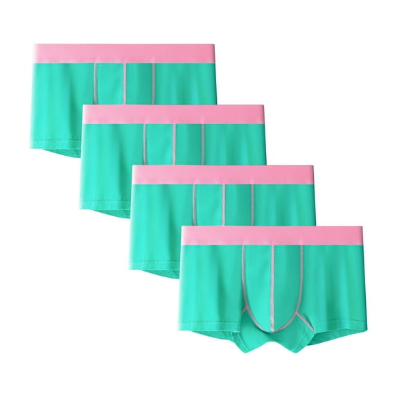 Awdenio Boxer Briefs Breathable and Comfortable Cotton Stretch Moisture-Wicking Underwear 4 Pack