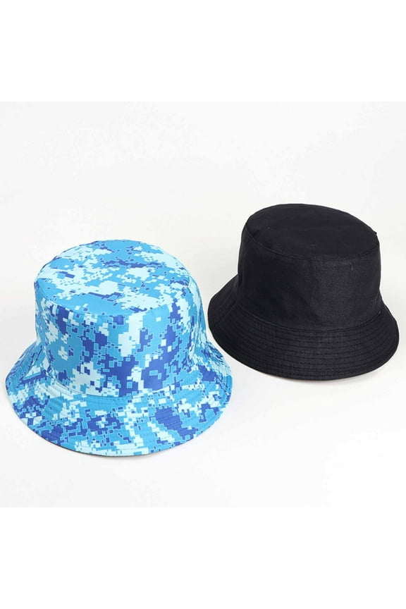 Awdenio Bucket Hats Adult Male And Female Fisherman Hats Camouflage Pattern Double Sided Fisherman Hats Wear Outdoor Sunscreen Sun Hats On Both Sides