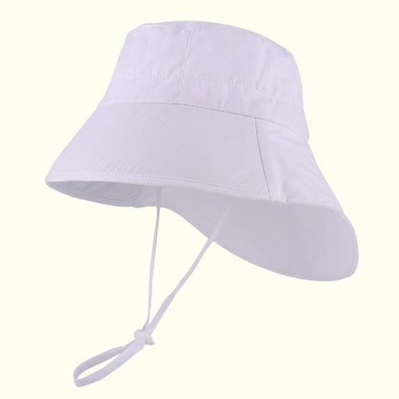 Awdenio Bucket Hats Toddler Baby Summer Sun Protection Fashion Solid Color Outdoor Sun-hat Cute Sunscreen Hat Cap