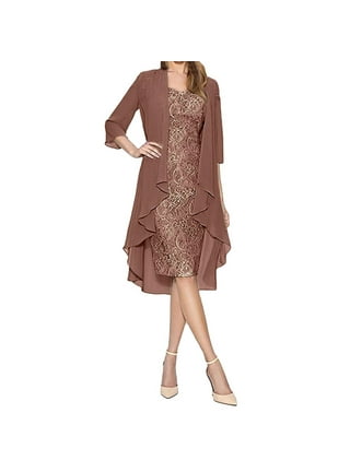 Mother Of the Bride Plus Size Jacket Dresses