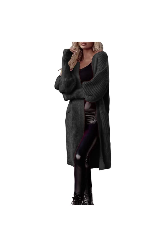 Cardigans for Women Plus Sizes, Women's Leopard Print Long Sleeve Irregular Cardigan Open Front Coat