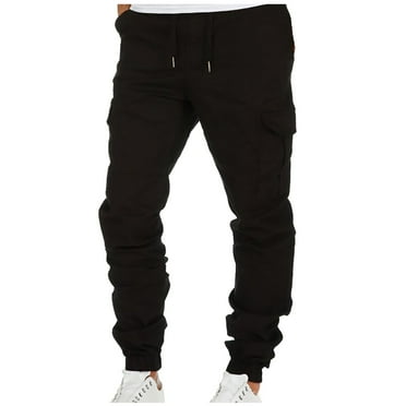 Awdenio Cargo Pants for Men Casual Work Hiking Elastic Waist Sweatpants Baggy Jogger Trousers Fit Sports Outdoor with Multi Pockets
