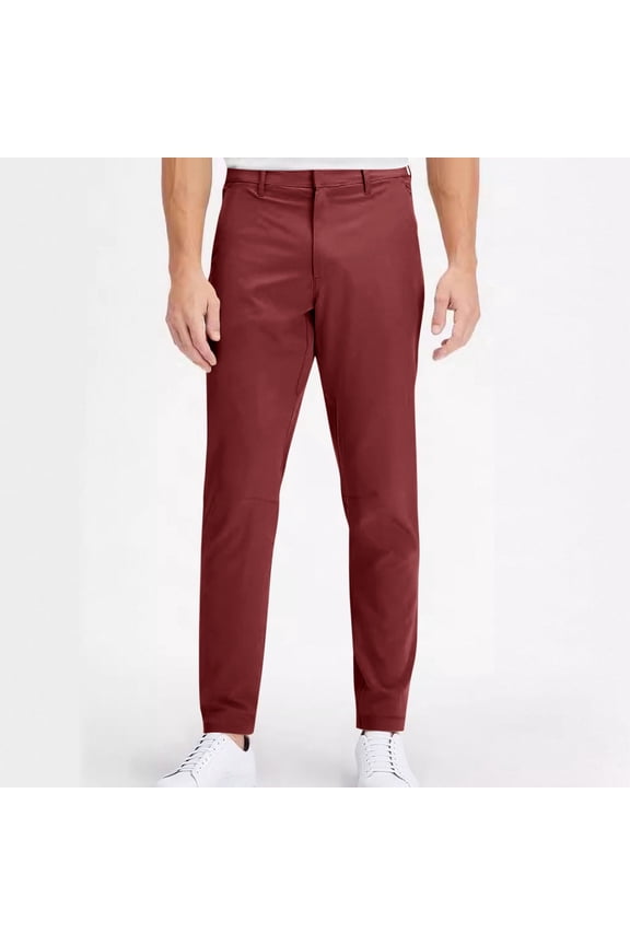 Cargo Pants for Men Golf Pants Stretch Tech Performance Slim Fit Flat Front Golf Pant