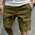 thumbnail image 1 of Awdenio Cargo Shorts for Men Casual Cargo Shorts Cotton Elastic Waist Drawstring Sweat Shorts Gym Workout Jogger Shorts, 1 of 7