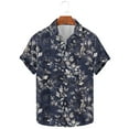 thumbnail image 1 of Awdenio Dress Shirts for Men Short Sleeve Casual Printed Button Down Tropical Shirt Summer Holiday Beach Hawaii Shirts,Size 3XL, 1 of 5
