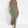 thumbnail image 1 of Awdenio Dresses for Women Plus Size Women's Spring and Summer Solid Color Sling Loose Cotton Linen Dress, 1 of 6