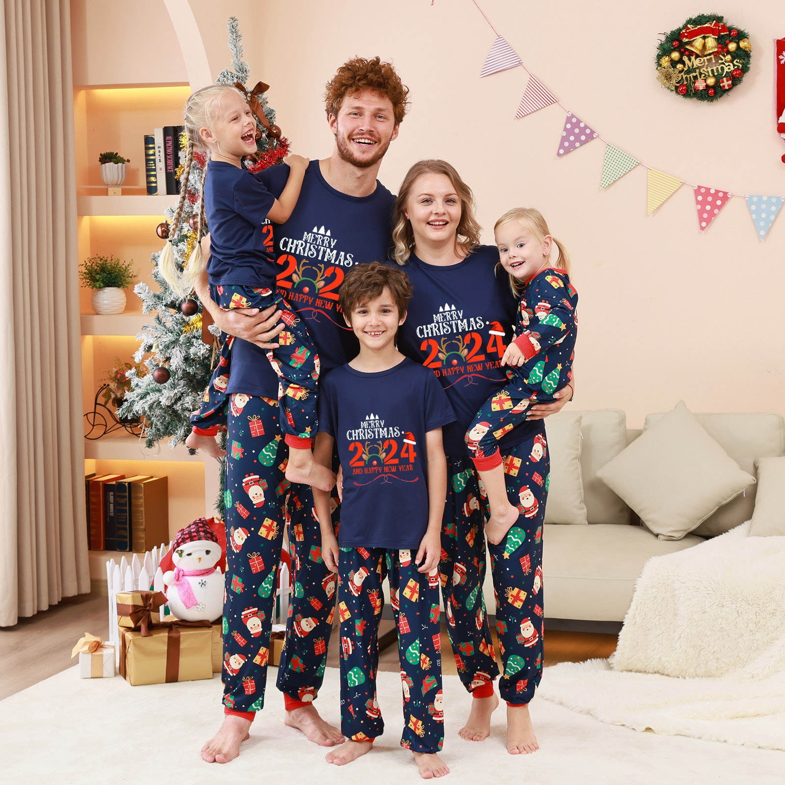Adult Christmas Funny Xmas Pajamas Funny Family Christmas Hip Hop