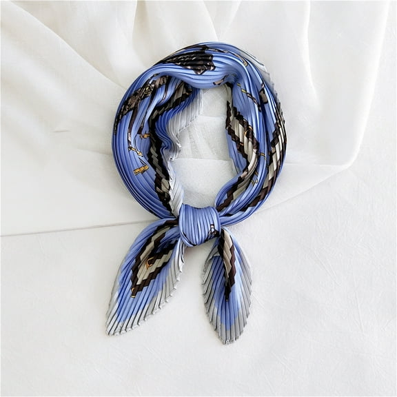 Awdenio Fashion Scarves Lightweight Women's Cotton and Linen Small Scarf Silk Scarf Literature And Fashion Temperament Flowers and Petals Neckerchief Hair Band Decorative