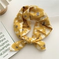 thumbnail image 1 of Awdenio Fashion Scarves Lightweight Women's Cotton and Linen Small Scarf Silk Scarf Literature And Fashion Temperament Flowers and Petals Neckerchief Hair Band Decorative, 1 of 4