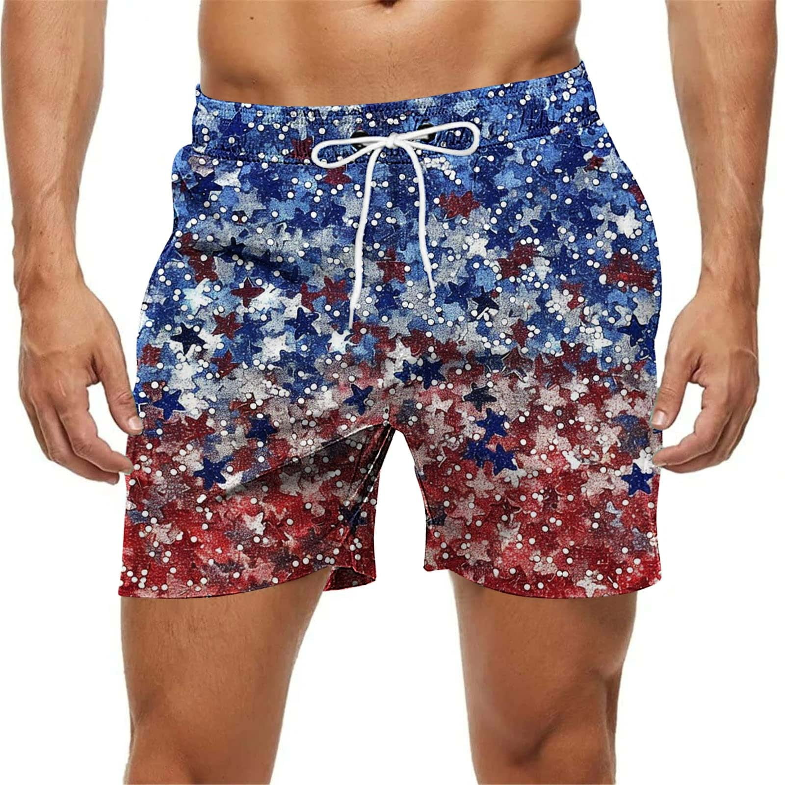 Men's Hawaii Mens Swim Trunks 3D Print Boardshorts Quick Dry Swimsuit Summer Beach Short Bathing Suits Swimwear With Pockets