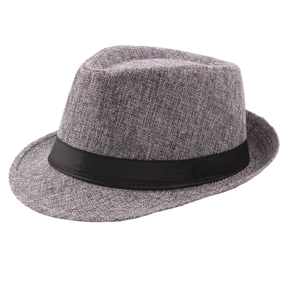 Awdenio Hats for Men Classic Fedoras Hats Short Brim Panama Jazz Hat Straw Hat Cap for Men Women Costume Accessories