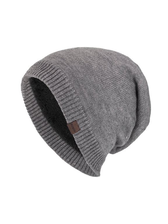 Hats for Men Women Slouch Beanie Cabled Pattern Star Knit Hat Skull Cap