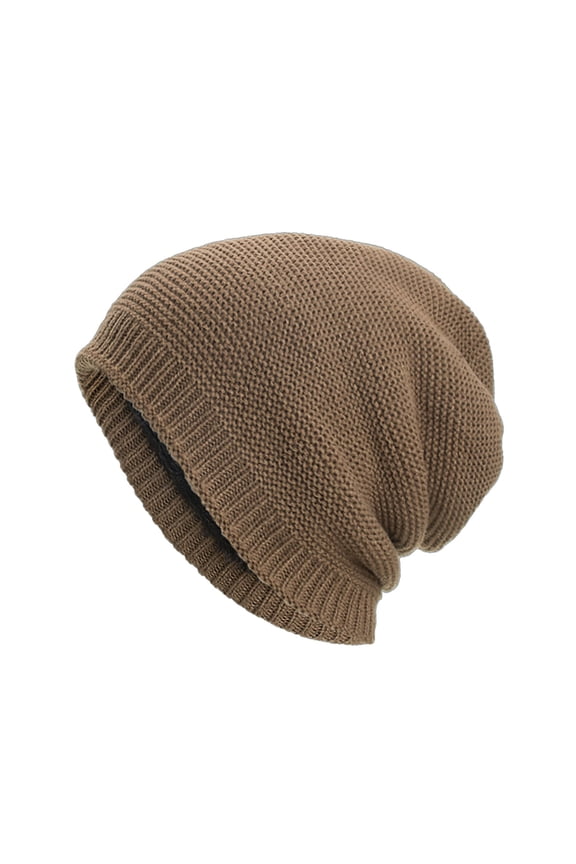 Hats for Men Women Slouch Beanie Cabled Pattern Star Knit Hat Skull Cap