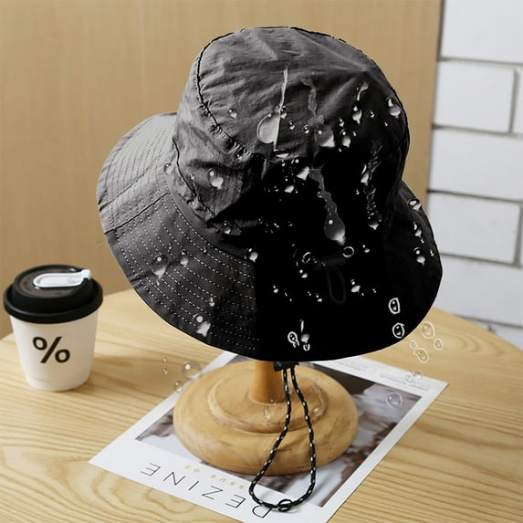 Awdenio Hats for Women Men Bucket Rain Hat with Chin Strap Quick Dry Packable Sun Hat Safari Hat UV Protection
