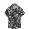 thumbnail image 1 of Awdenio Hawaiian SShirt for Men Short Sleeve Casual Printed Button Down Tropical Shirt Summer Holiday Beach Hawaii Shirts,Size L, 1 of 5