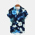 thumbnail image 1 of Awdenio Hawaiian Shirt for Men Flower/Pineapple/Bird Print Hawaiian Short Sleeve Shirt Casual Button Down Tropical Shirt, 1 of 4