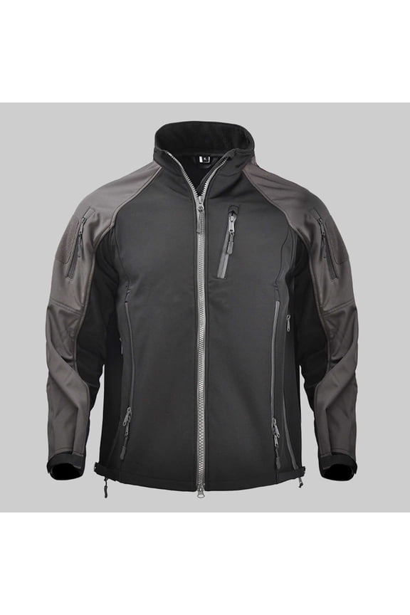 Jacket for Men Water Resistant Windproof Tactical Winter Zip Up Coat Hunting Outdoors