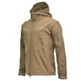 thumbnail image 1 of Awdenio Jackets for Man Lightweight Solid Color Plush Thermal Waterproof Windbreaker Outdoor Long Sleeve Jacket Fall Winter Coat, 1 of 3