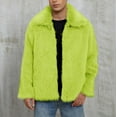 thumbnail image 1 of Awdenio Jackets for Men Elegant Thicken Fluffy Faux-Fur Coats Winter Snow Jacket Anorak, 1 of 7