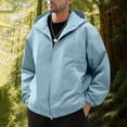 thumbnail image 1 of Awdenio Jackets for Men Rain Jackets Lightweight Waterproof Hooded Raincoat Lined Windbreakers, 1 of 7