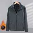 thumbnail image 1 of Awdenio Jackets for Men Winter Outdoor Coat Full-Zip Heavy Fleece Jacket Warm Soft Fuzzy Winter Coat Sweatshirt with Pockets, 1 of 9
