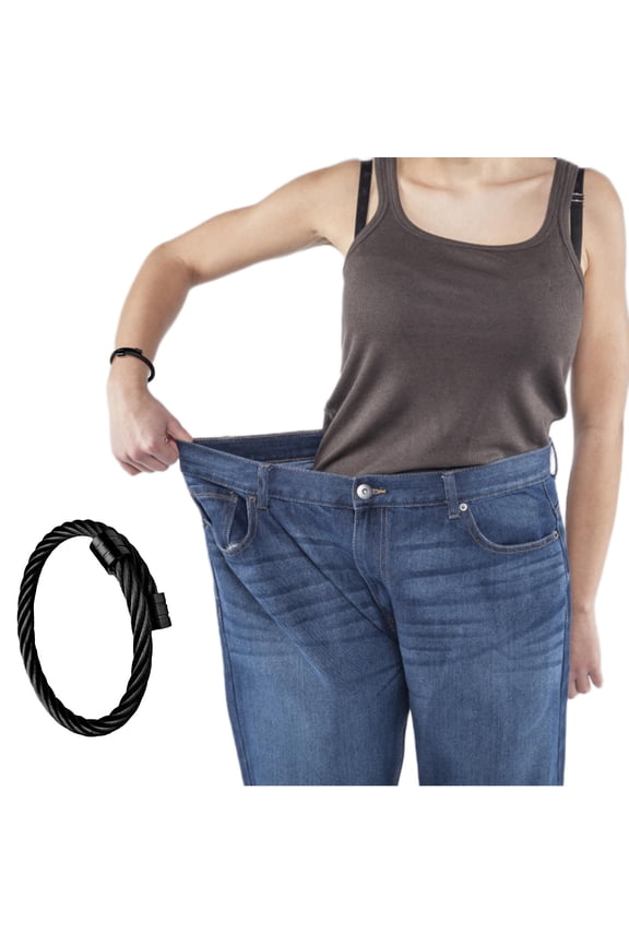 Lymph Detox Magnetic Bracelet for Women, Titanium Steel Magnetic Bracelet, Magnet Therapy Bracelet & Lymphatic Drainage Ring-Jewelry Gift Set with Adjustment Tool On