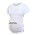thumbnail image 1 of KIHOUT Maternity Clothes for Women Ladies Short Sleeve Letter Print Tops T-shirt Pregnancy Clothes, 1 of 7