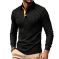 thumbnail image 1 of Awdenio Men Casual Long Sleeve 2026 Button Stylish Summer Color Block Golf Slim Fit Shirts with Collar, 1 of 5
