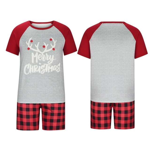 Awdenio Men Christmas Pajamas For Family Xmas Matching Sets Short