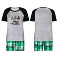 thumbnail image 1 of Awdenio Men Christmas Pajamas For Family Xmas Matching Sets Short Sleeve Shirts And Plaid Shorts Santa Christmas Tree Sleepwear Two-piece Sets, 1 of 6