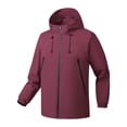 thumbnail image 1 of Awdenio Men Jacket Lightweight Waterproof Shell Hooded Outdoo Coat Hiking Windbreake jacket, 1 of 3