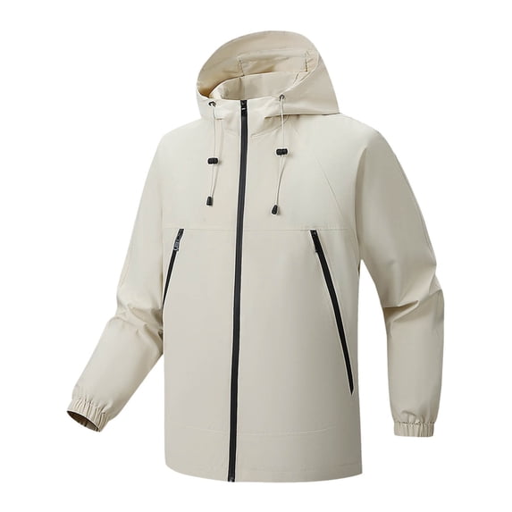 Awdenio Men Jacket Lightweight Waterproof Shell Hooded Outdoo Coat Hiking Windbreake jacket