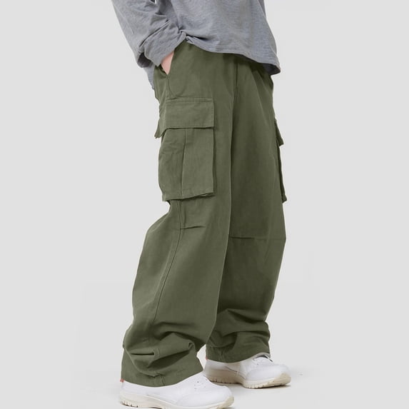 Awdenio Men Sweatpants Cargo Sweatpants Baggy Fleece High Waisted Joggers Sweat Pants Athletic Pants,Size S