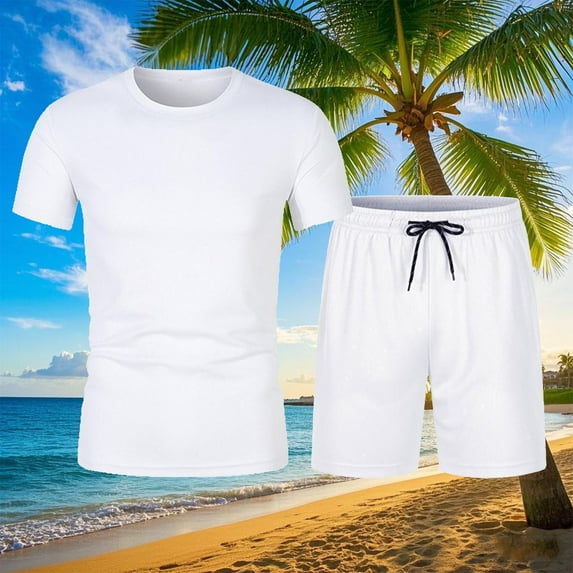 Awdenio Men's 2 Piece Outfits Letter Short Sleeve Crewneck T Shirt and Drawstring Shorts Set Tracksuit