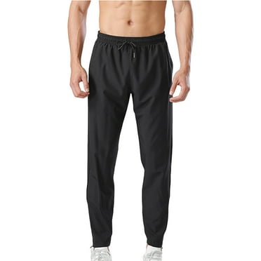 Awdenio Men's Casual Sweatpants Lightweight Quick Dry Hiking Running Workout Outdoor Jogger Sports Pants with Zipper Pockets