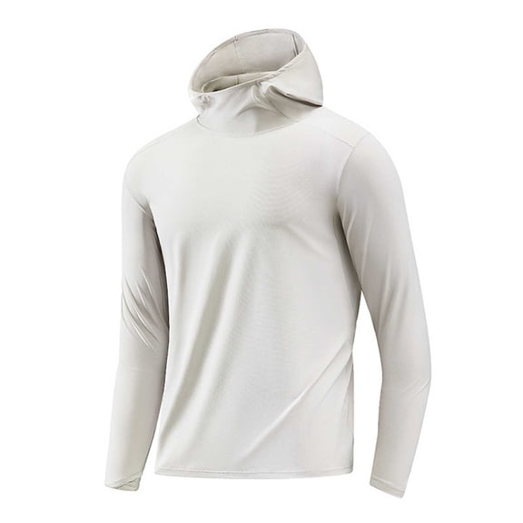 Awdenio Men's Clothing Hoodie Athletic Fishing Shirts Ultra Lighweight Long Sleeve Quick Dry for Hiking Running Workout