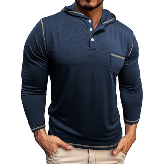 Awdenio Men's Fashion Hoodies & Sweatshirts Long Sleeve Cotton Fashion Casual Classic Collared Shirts