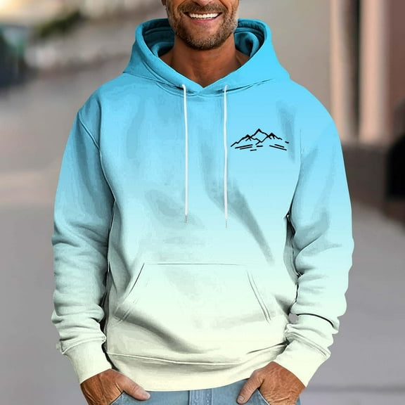 Awdenio Men's Fashion Hoodies & Sweatshirts Loose Fit Pullover Casual Fashion Long Sleeve Hooded Sweatshirts with Pocket