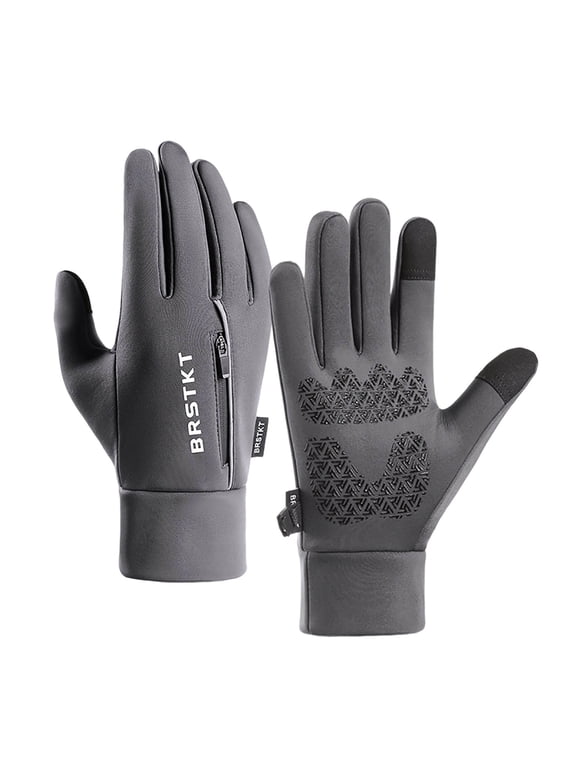 Men's Glove Fall Ski Snow Gloves Thin Touch Screen Windproof Warm Non-Slip for Skiing Biking Hiking Driving