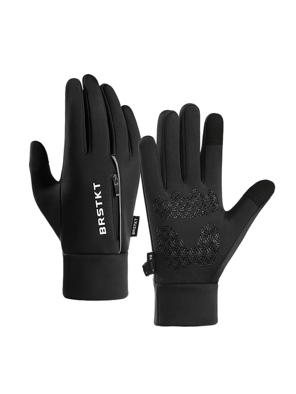 Men's Glove Fall Ski Snow Gloves Thin Touch Screen Windproof Warm Non-Slip for Skiing Biking Hiking Driving