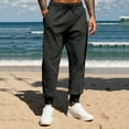 thumbnail image 1 of Awdenio Men's Pants Athletic Casual Lounge Open Bottom Straight Leg Loose Pants with Pockets, 1 of 4