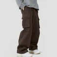 thumbnail image 1 of Awdenio Men's Pants Cargo Sweatpants Baggy Fleece High Waisted Joggers Sweat Pants Athletic Pants,Size L, 1 of 9