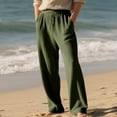 thumbnail image 1 of Awdenio Men's Pants Lightweight Stretch Loose Fit Ribbed Textured Drawstring Pants with Pockets, 1 of 9