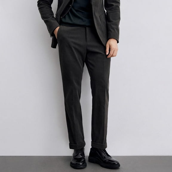 Awdenio Men's Pants Suit Pants Formal Slim Fit Men Dress Pants Wedding Classic Pants for Men Groomsmen Flat Front Suit Stylish,Size 3XL